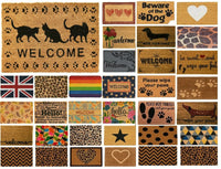 Large Welcome Door Entrance Mat Non Slip Absorbent Floor Doormat Indoor Outdoor