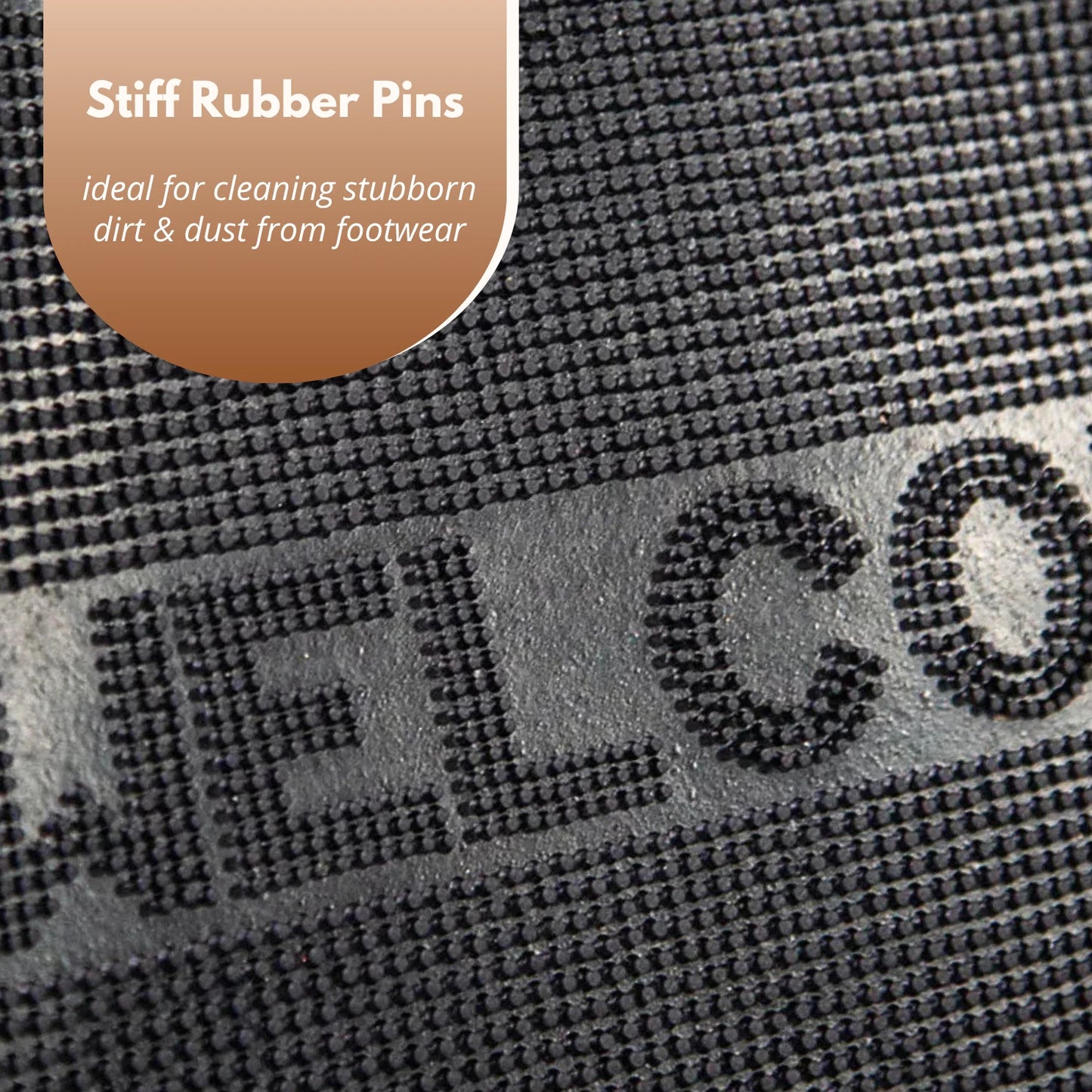 Heavy Duty Rubber Mat Welcome Insert Door Indoor Outdoor Natural Anti Slip