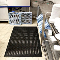 Oil Resistant Non Slip Kitchen Drainage Mat Nitrile Rubber R11 Rated