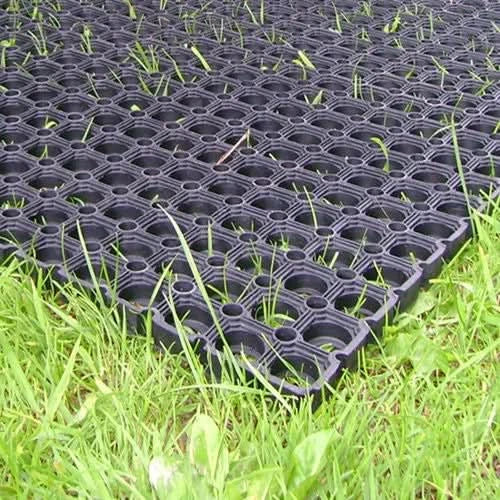 Heavy Duty Rubber Grass Mat Outdoor Safety Flooring Childrens Playground Area