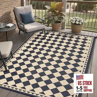 Outdoor Rug for Patios Clearance,Waterproof Mat,Large Outside
