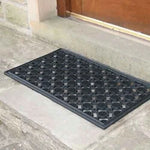 Non Slip Rubber Door Mat Heavy Duty Anti Fatigue Indoor Outdoor Mat 40x70cm