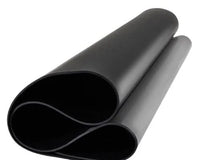 Black Heavy Duty Rubber Garage, Gym, Camper Van Mat, 1mm Flooring Insulation, 2m