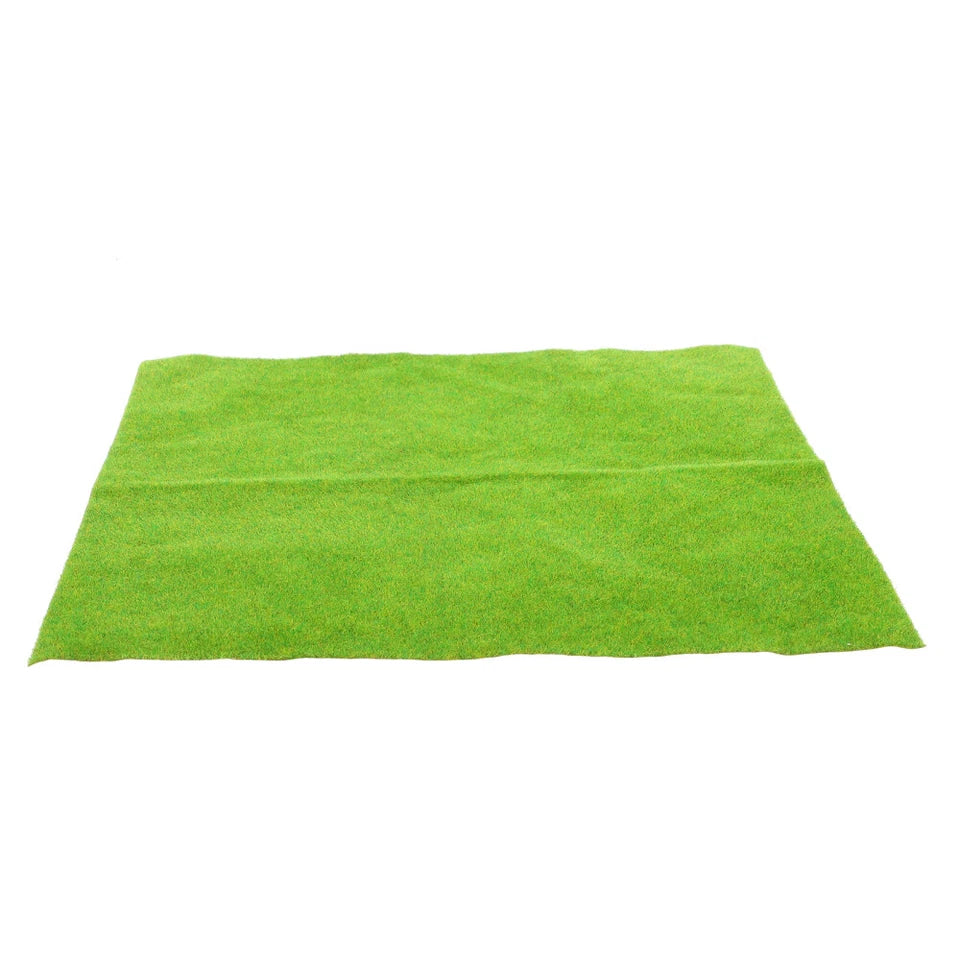 Green Grass Effect for Crafting Fake Artificial Mat Model Turf