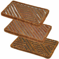 Heavy Duty Boston Door Mat Doormat Scraper Indoor Outdoor Wire Brush Coir Mat
