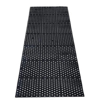 Rubber Floor Mat with Drainage Holes 83x36x0.4in Commercial Anti-Fatigue