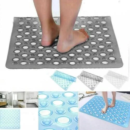 Bath Shower Mat Non Slip Pvc Bathroom Rubber Mats Anti Slip Suction Bath Mat UK