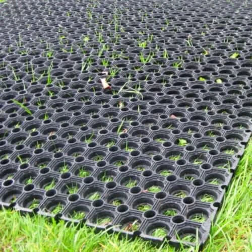Large Hollow Rubber Door Mat Heavy Duty Entrance Non Slip Garden Indoor Outdoor