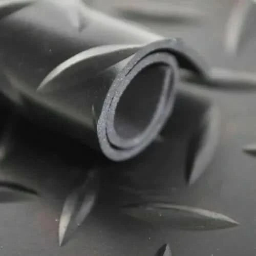 3MM Rubber Flooring Matting Heavy Duty Black Mat Anti Slip Garage Checker Ribbed