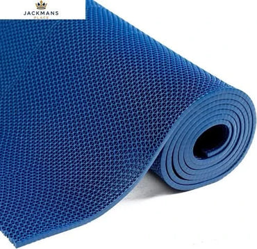 BWKJMY Non Slip Drainage Outdoor Rubber Matting 300 300 x 90 cm (Roll), Blue