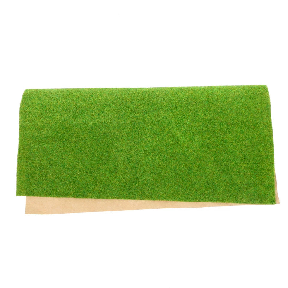 Green Grass Effect for Crafting Fake Artificial Mat Model Turf
