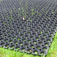 Large Hollow Rubber Door Mat Heavy Duty Entrance Non Slip Garden Indoor Outdoor